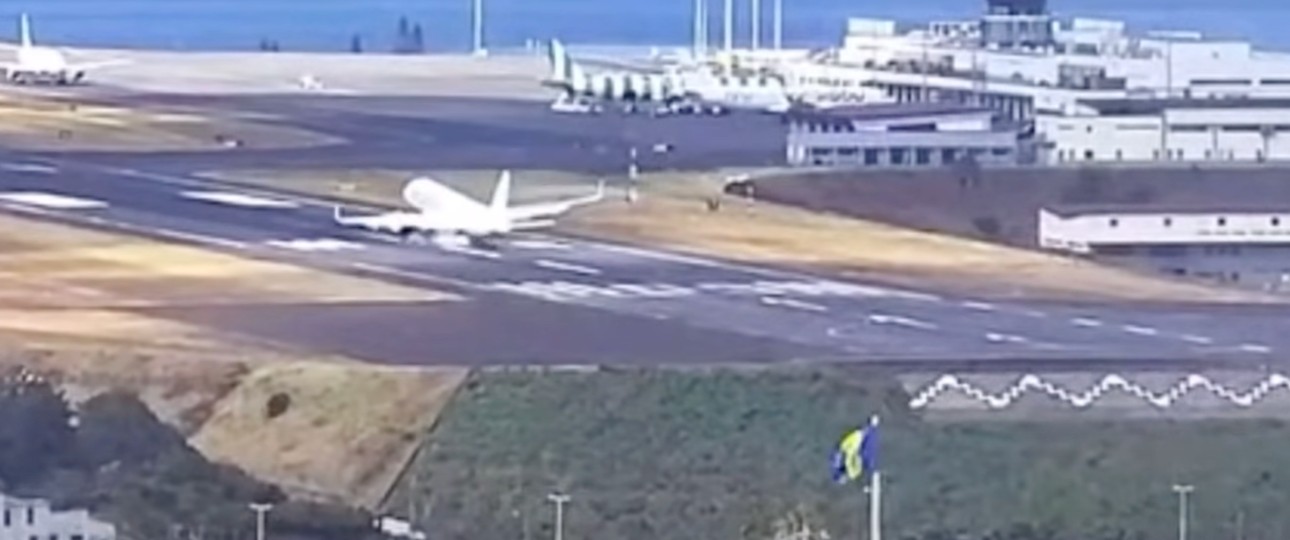 Airbus A320 Neo von Marabu bei der Landung: Er hüpfte einmal.