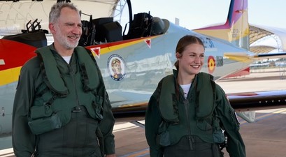 König Felipe VI. und Prinzessin Leonor: Flogen gemeinsam.