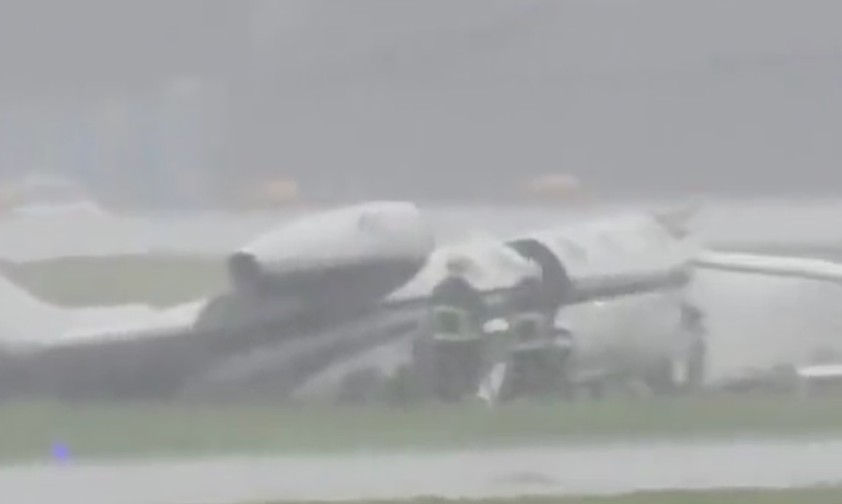 Learjet verunglückt in Mumbai - Flughafen zeitweise geschlossen