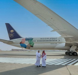 Ein Dreamliner von Saudia: Noch hat Neom Airlines keine eigenen Flugzeuge.