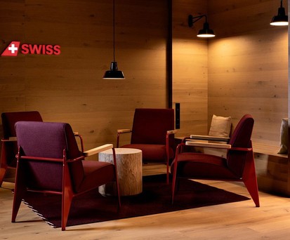 Alpine Lounge: Swiss opened the new area for frequent travelers in last November.