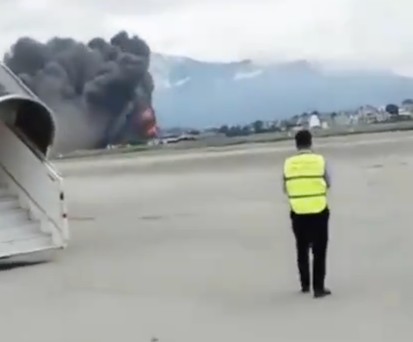 Rauchwolke nach dem Crash: Nepal hat ein Sicherheitsproblem.
