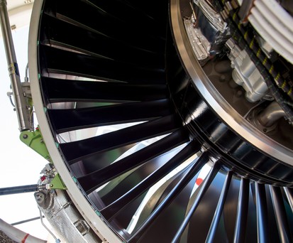 P&amp;W-Triebwerk an einem Airbus A320 Neo: Viele müssen zur Inspektion.