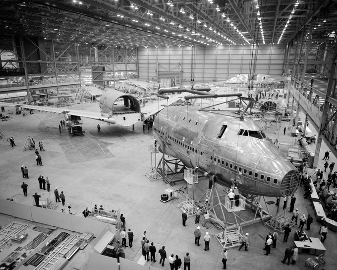 Die Produktion der Boeing 747 begann 1967 in einer extra für das Flugzeug gebauten Fabrik.