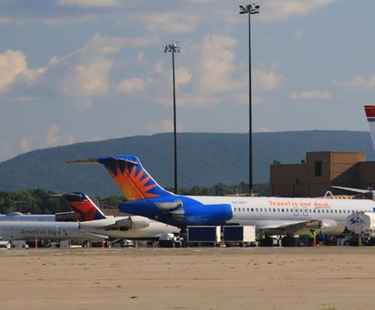 Stewart Airport (2018): Mittlerweile sind die Norwegian-Jets verschwunden.