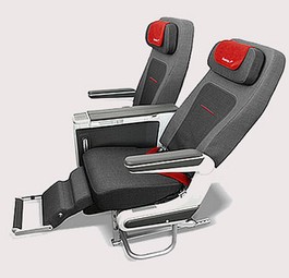Das ist die Premium Economy von Austrian