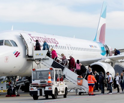 Eurowings-Jet am Flughafen Köln/Bonn: Ab in die Ferien.