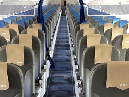 Blick in die neugestaltete Marabu-Kabine: Bis zum Sommer soll die gesamte Flotte vereinheitlicht sein.