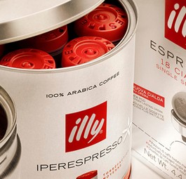 Illy-Kaffee: Bald an Bord von United.