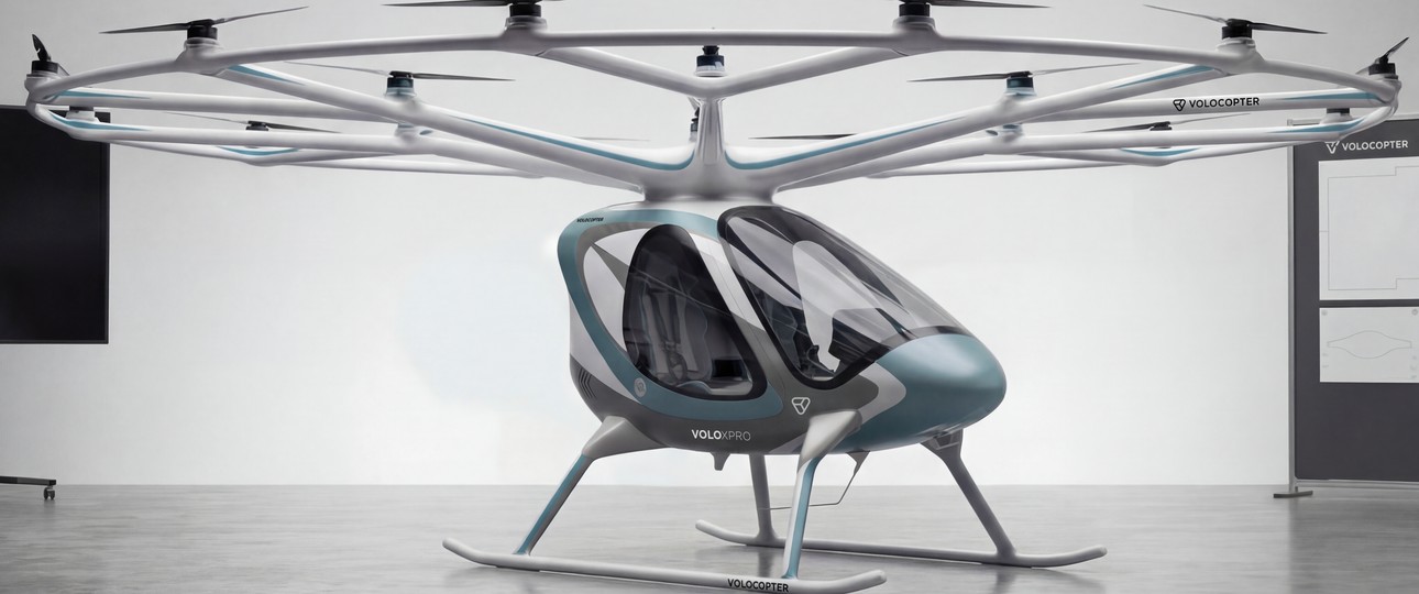 So soll der neue VoloXPro aussehen: Im Herbst will das Unternehmen den neuen Evtol den ersten Kunden zeigen.  