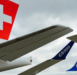 C-Series: Die Swiss will  mit der größeren Version CS300 die Airbus A319 ersetzen.