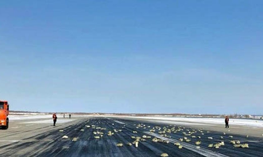 Startbahn in Yakutsk: Vergoldet.