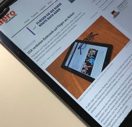 Tablet: Auch auf Flügen nach Großbritannien verboten.