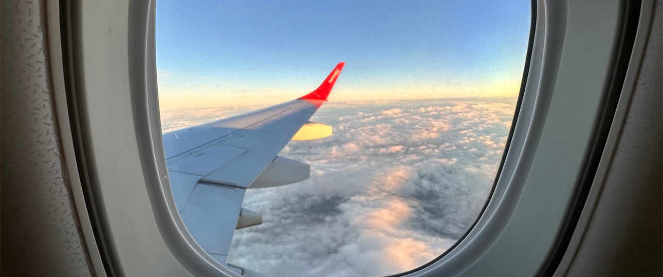 Blick aus einer Embraer E190 von Helvetic: Viel zu tun.