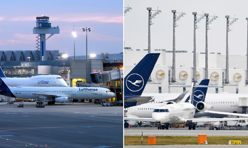 Das Institut für Luftverkehr hat Inlandsflüge analysiert und zeigt die geschäftigsten Routen. Platz 5 belegt die Verbindung Frankfurt - München mit 355 angebotenen Flügen in jede Richtung für Juli 2024. (Stand der Auswertung: 5. Februar 2024)