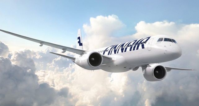 Embraer A195-E2 in Farben von Finnair: Sollen schon bald zur Flotte stoßen.