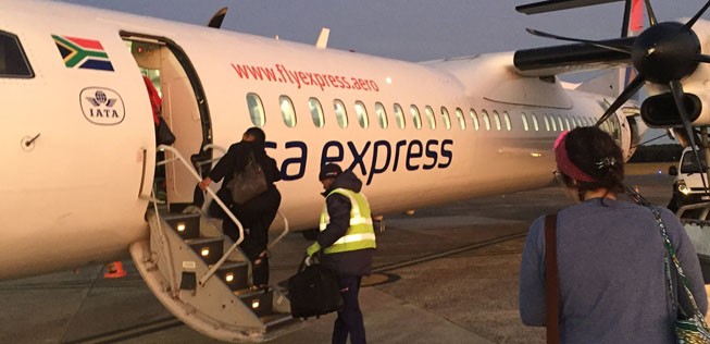 Flieger von South African Express: Bei der Regionalairline geht gar nichts mehr.