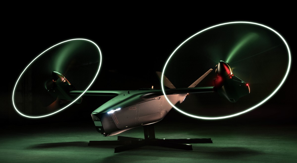 Thunder, ein autonomes Angriffsdrehflügler-Luftfahrzeug der Gruppe 5 von Anduril and Archer