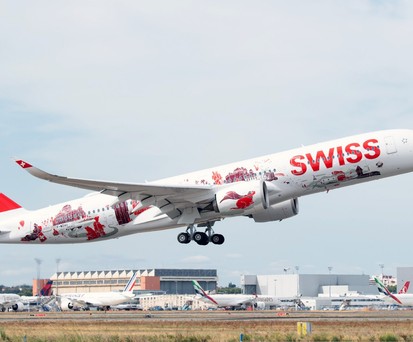 Airbus A350-900 von Swiss: Die Wanderlust-Lackierung bleibt länger.