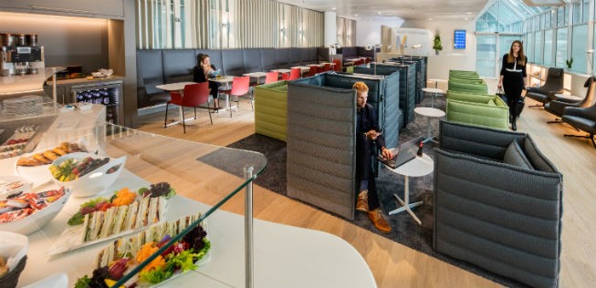 Europa Lounge am Flughafen München: Frisch renoviert.