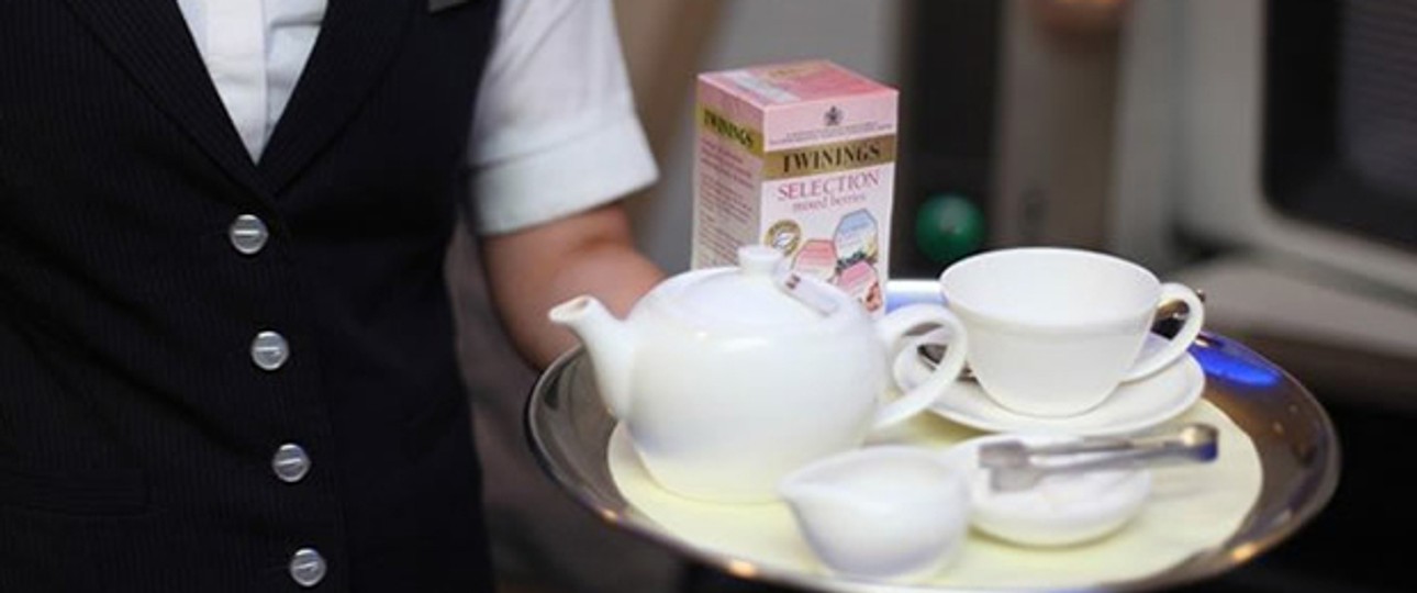 Tee von Twinings: Darf auf Flügen nicht fehlen.