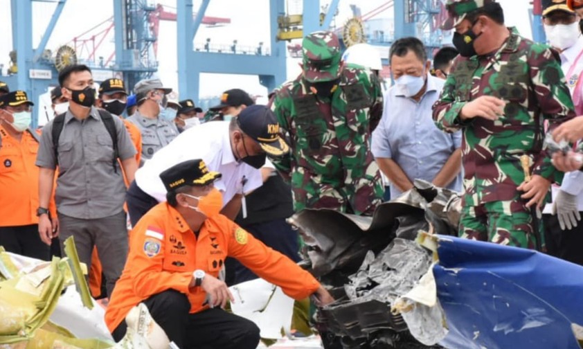 Wrackteile der Boeing 737-500 von Sriwijaya Air: Die Untersuchung läuft.