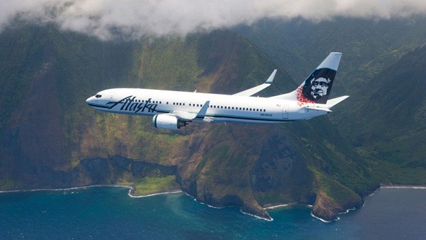 ... ebenso wie bei Alaska Airlines...