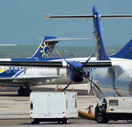 Vier der neun Flieger von Dutch Antilles Express: Basis in Willemstad.