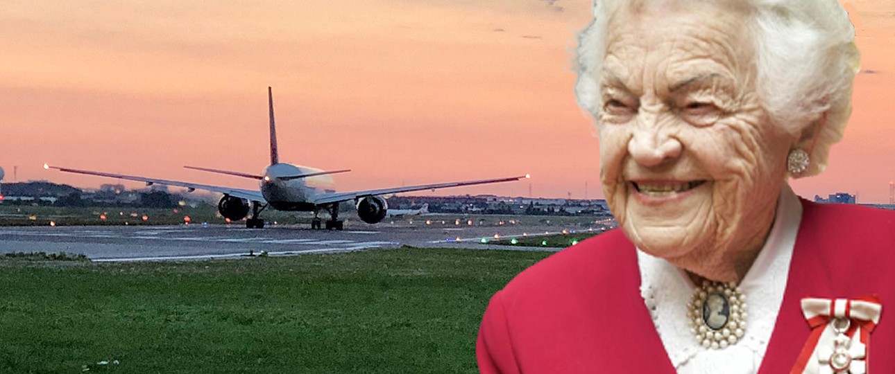 Hazel McCallion, Flughafen Toronto: Als der Airport eröffnet wurde, war sie bereits 16 Jahre alt.