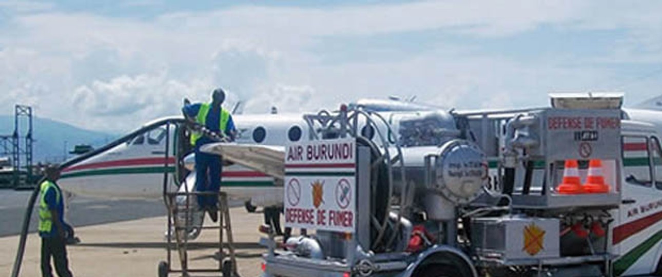 Air Burundi: Betanken geht derzeit noch.