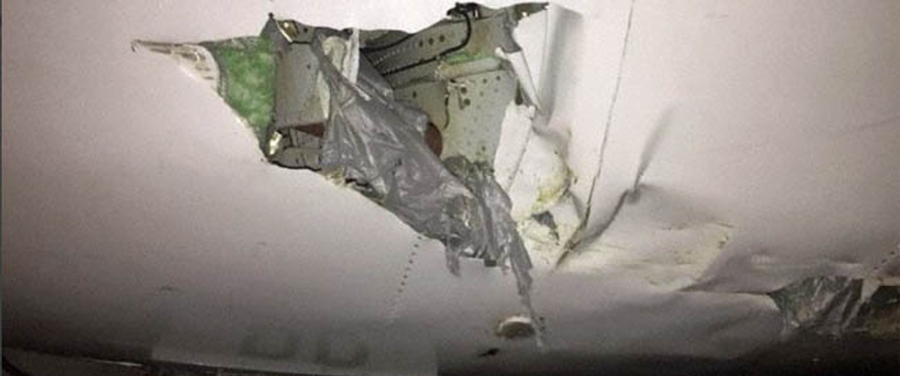 Schaden an der ATR: Die Maschine von Passaredo wurde arg in Mitleidenschaft gezogen.