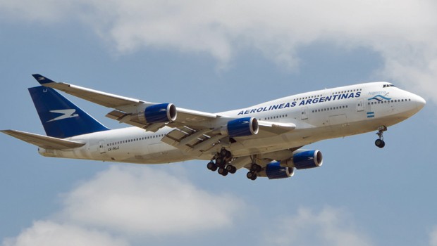Jumbo-Jet von Aerolineas: Bald außer Betrieb.