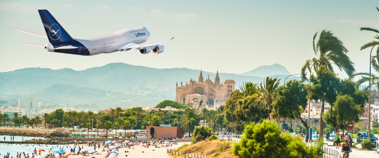 Boeing 747-8 über Mallorca: Ab dem 17. Juli zu sehen.