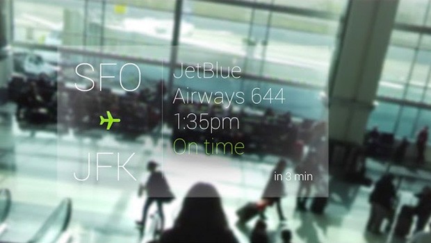 Naheliegend: Flugstatus und Gate hat man direkt vor Augen.