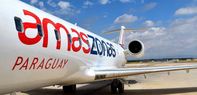 Bombardier CRJ200 von Amaszonas del Paraguay.