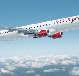 Embraer E195 von Austrian Airlines: Ein Jet dieses Typs geriet in Schwierigkeiten.