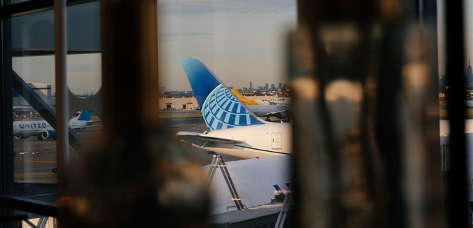 United streicht die Aussicht auf das Vorfeld und Manhattan als Plus hervor.