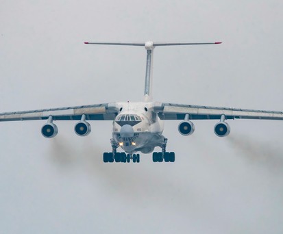Ilyushin Il-76 im Flug: Das Flugzeug ist das Rückgrat der russischen Frachtfluggesellschaften.
