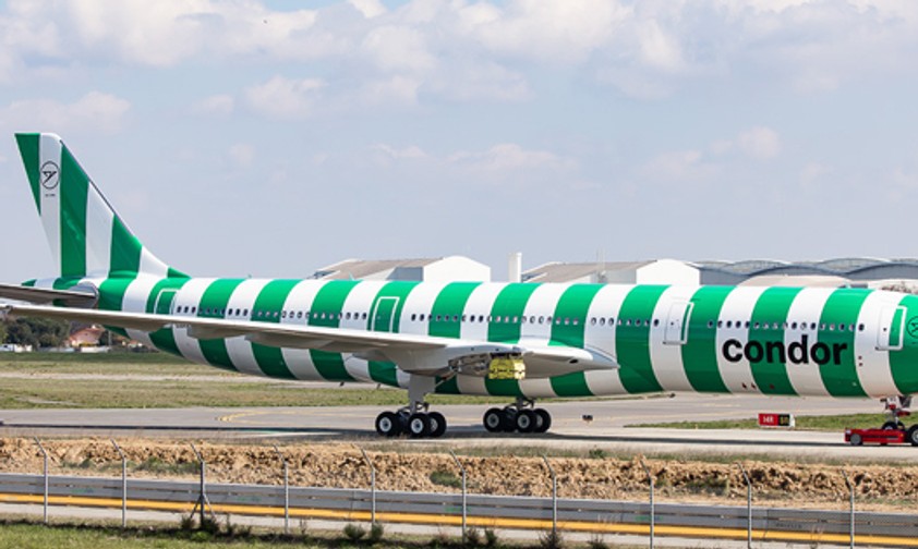 Airbus A330-900 von Condor noch ohne Triebwerke: Erste Ziele sind bekannt.