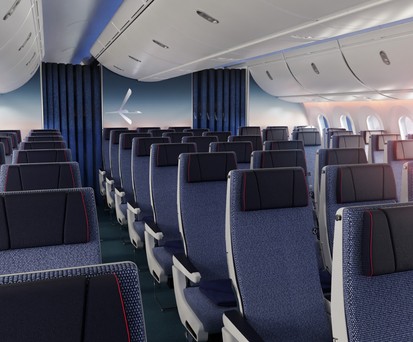 Die neuen Economy-Sitze von Lot: Die Airline verspricht mehr Beinfreiheit.