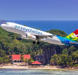 Ein A320 von Air Seychelles: Die Airline will nur noch regional unterwegs sein.