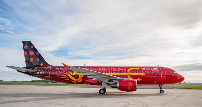 Airbus A320 «Trident» von Brussels Airlines: Diese Woche nur nach Spanien unterwegs. 