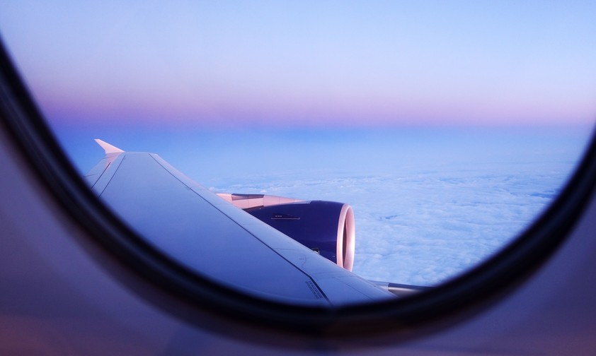 Blick aus dem Fenster eines Airbus A380 von British Airways: Die Fluggäste erlebten eine kleine Odyssee.