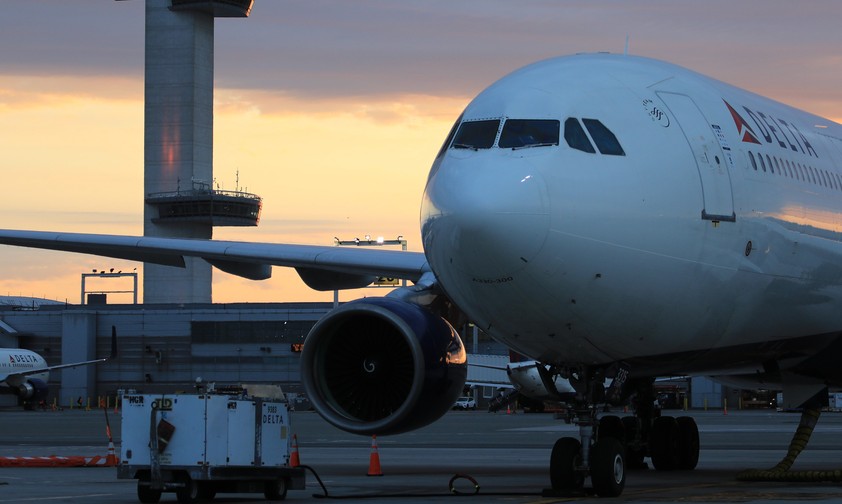 Flugzeug von Delta Air Lines: United suchte den Zusammenschluss
