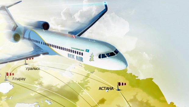 Auch Sukhoi meldet einen Erfolg: Die kasachische Bek Air, die bislang mit Fokker 100 fliegt, kauft 7 Superjet 100.