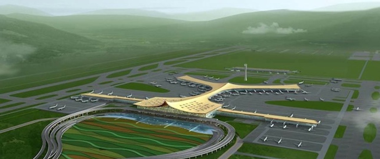 Der neue Hub in Kunming. Die meisten Flughäfen werden jedoch als kleine Regionalplätze für Zubringerflüge geplant.
