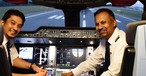 Frisch geschulte A350-Piloten von Malysia Airlines: Die Fluglinie setzt große Hoffnungen in den neuen Flieger.