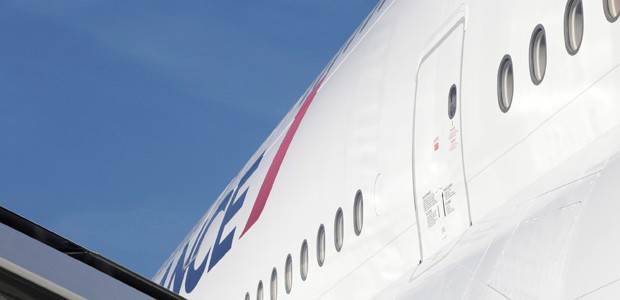 Rumpf eines Airbus A380 von Air France: Hohe Rabatte.