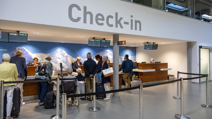 Der Flughafen ist klein, das hat den Vorteil: ...