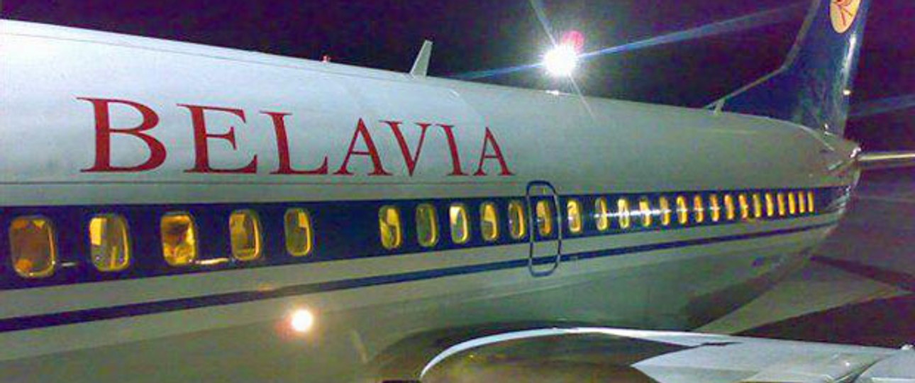 Flugzeug von Belavia: Unklare Zukunft auf der Paradestrecke.